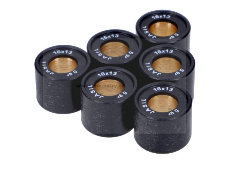 Variátor a spojka - Válečky variároru Top Racing 16x13mm - 5,0g 6 kusů