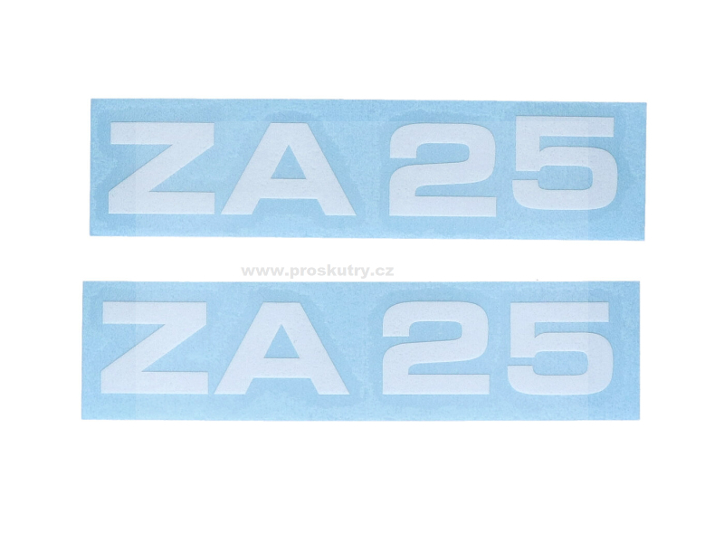 Podvozek tlumiče - Sada samolepek MOGA, 2 kusy, šířka 95 mm, výška 17 mm, pro moped ZA 25