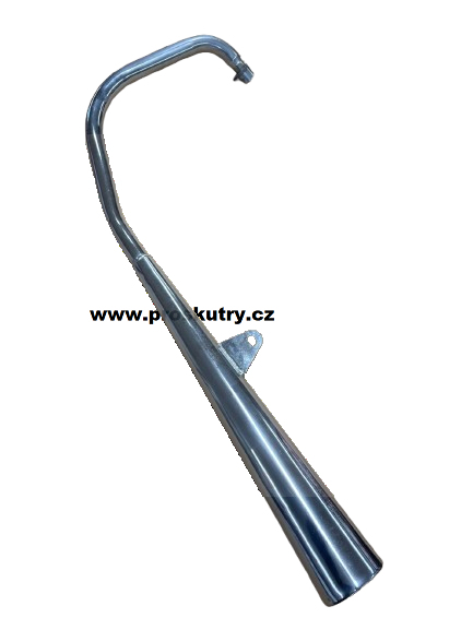 Výfuk - Chromovaný výfuk levý pro Yamasaki Chopper 125 ccm