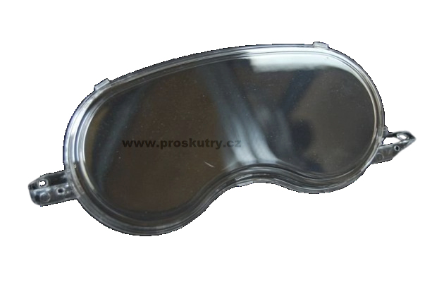 Elektro díly - Sklíčko/plexi tachometru pro Čínské skútry Sharpy, Baotian, Keeway, Kentoya, CPI