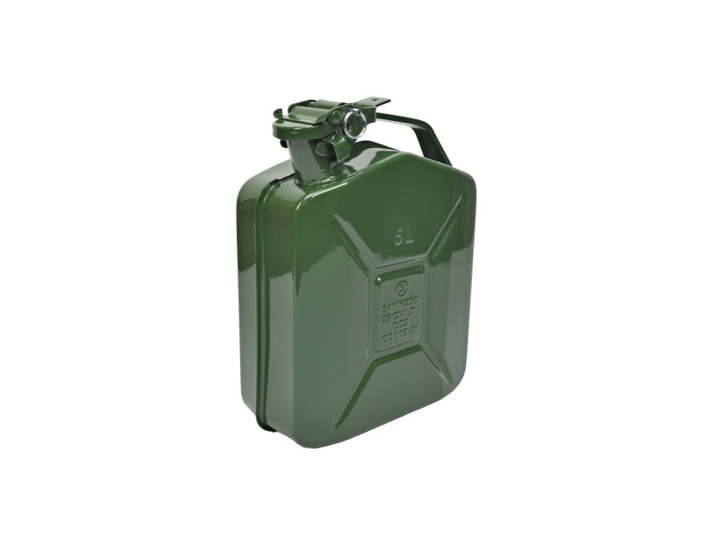 Příslušenství a nářadí - Plechový kanystr "ARMY" na benzín,naftu - 5L