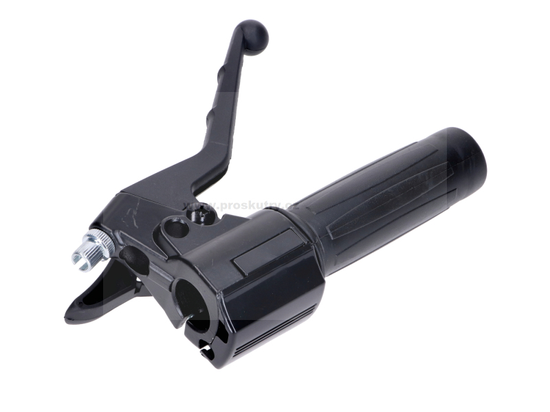 Zrcátka páčky řídítka - Rukojeť plynu s páčkou sytiče/brzdovou páčkou, černá, pro Peugeot 103