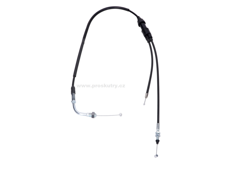 Zrcátka páčky řídítka - Lanko plynu černé pro Honda MBX 50, MBX 80