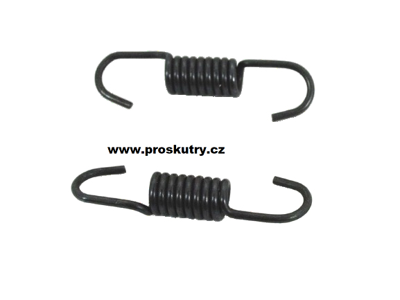 Brzdy - Sada brzdových pružin, 2 kusy, černé, pro Tomos, A 3, 35