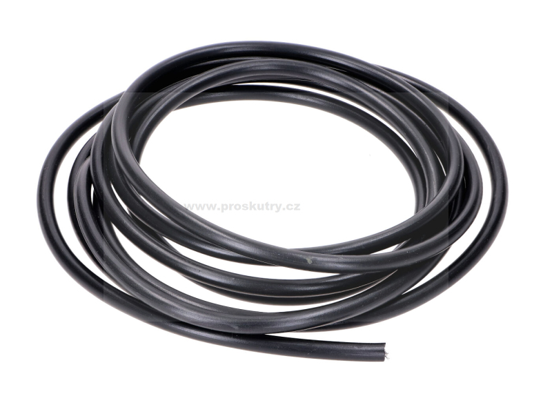 Elektro díly - Zapalovací kabel černý 5 mm – délka 2 m (univerzální)