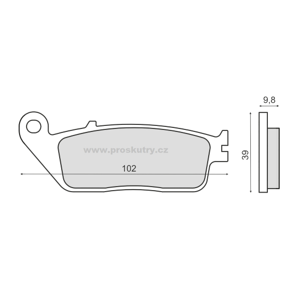 Brzdy - Brzdové destičky M46 pro Honda Integra