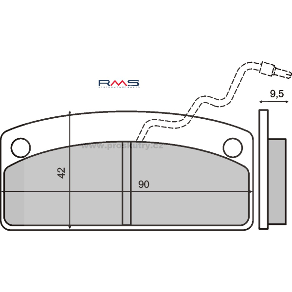 Brzdy - Brzdové destičky organické pro mikroauta
