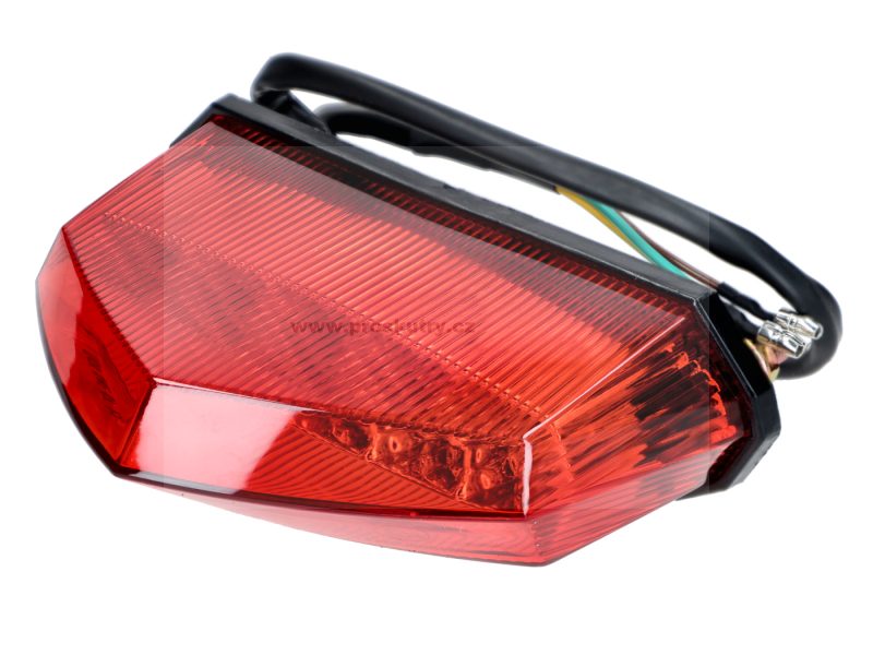 Elektro díly - Zadní LED světlo, červené, 143,5x43,5 mm