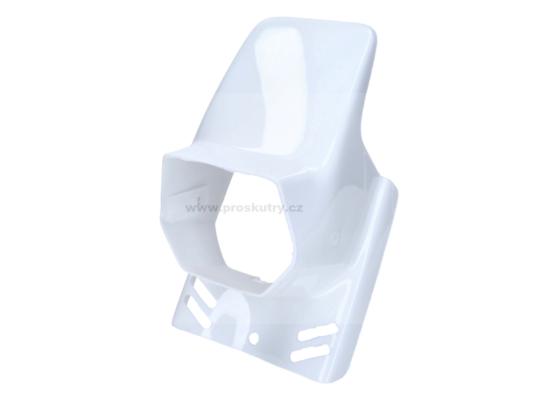 Podvozek tlumiče - Kryt předního světla (kapotáž) bílá pro Gilera Citta / Puch Maxi