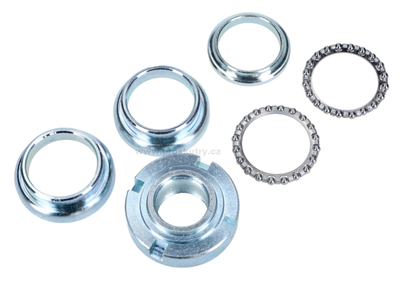 Podvozek tlumiče - Sada ložisek hlavy řízení (6 dílů) pro Simson S50, S51, S53, SR50, SR80