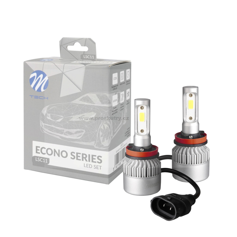 Elektro díly - Sada LED žárovek M-Tech H11/ H9/ H8 12/24V 80W
