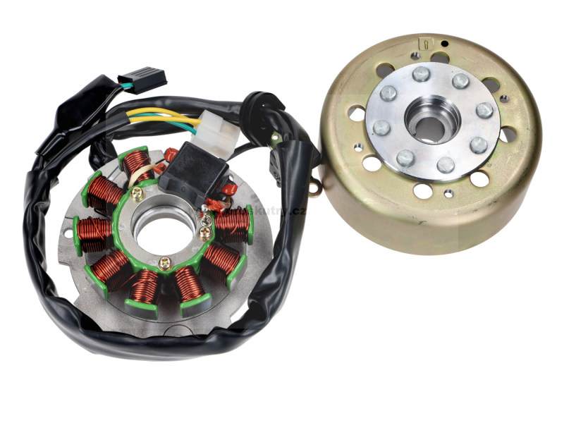 Elektro díly - Alternátor / zapalování Fast Arrow (stator + rotor) pro Piaggio a Aprilia 125–150cc 2T