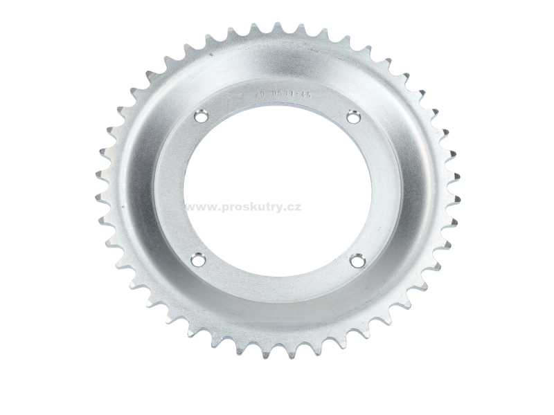 Podvozek tlumiče - Zadní rozeta Esjot 45 zubů (řetěz 415) pro Puch Maxi a Puch X30