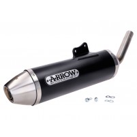 Výfuk Arrow hliník černý pro KSR Moto TW 125 SM 4T Euro4 2017-