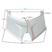 Zadní plast nad světlem bílí pro Kentoya Maximus - Maxon Optimus - B-Max 125/150ccm