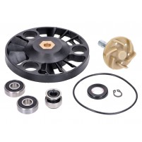 Opravná sada vodní pumpy pro Aprilia, Gilera, Piaggio, Vespa 125-200ccm 4T 2001-2006 (jednodílná hřídel)