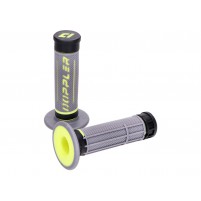 Sada gripů / rukojetí Doppler Grip 3D šedá / černá / neonově žlutá