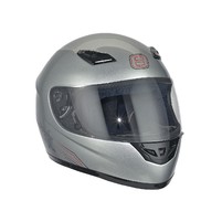 Přilba Speeds full face Performance II stříbrná lesklá - vyberte velikost