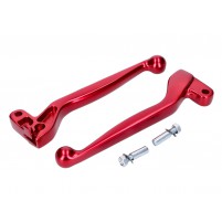 Páčka spojky a brzdy ALU eloxovaná červená pro Simson S50, S51, S53, S70, S83, SR50, SR80