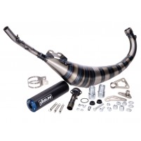 Výfuk Yasuni R3 Carrera MAX PRO modrý pro Aprilia RS50, MBK X-Power, Rieju RS2, Yamaha TZR, Motorhispania DR, Minarelli AM6