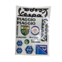 Sada samolepek Piaggio Vespa černé