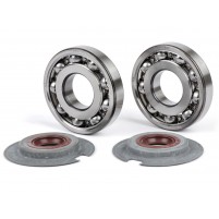 Sada ložisek a gufer BGM PRO FKM/Viton® na klikový hřídel pro Vespa Wideframe VM, VN, VL, VB, GS150