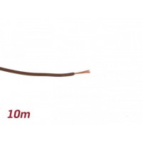 Jednožilový vodič - izolovaný drát 0,85mm délka 10m hnědý