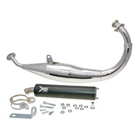Výfuk Tecnigas XS chrom pro Derbi, Aprilia, Gilera