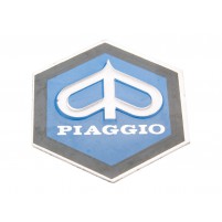Znak Piaggio 31x36mm hliníkový pro Vespa PK50, PK80 82-88  (142720100)