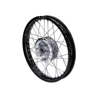 Kolo s dráty 1,60 x 16 hliníkové černé pro Simson S50, S51, S53, S70, S83, KR51/1, KR51/2 Schwalbe, SR4-1 Spatz, SR4-2 Star, SR4-3 Sperber, SR4-4 Ha