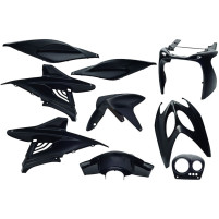 Sada plastů EDGE 9 kusů černá metalíza pro Yamaha Aerox, MBK Nitro