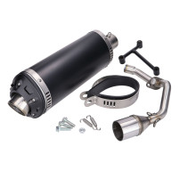 Výfuk Power1 hliníkový černý pro Vespa Primavera, Sprint, Zip 4T 50cc Euro5 20-