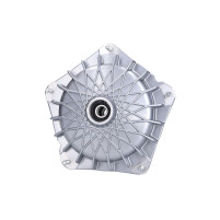 Přední brzdový buben GRIMECA NT 10 palců d=20 mm stříbrná síťovina pro Vespa PK50-125, ​S, ​SS, ​XL, ​XL2, ​P200E, ​PX80-200, ​Lusso, T5