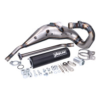 Výfuk Yasuni Cross ML černý pro motor Aprilia RX, SX, Derbi Senda R, SM, Gilera RCR, SMT 50ccm 2T EBE, EBS, D50B0