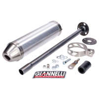 Zadní tlumič výfuku Giannelli z hliníku pro Derbi GPR 50 Nude, Racing 50, Aprilia RS 50