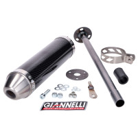 Zadní tlumič výfuku Giannelli Carbon pro Derbi GPR 50 Nude, Racing 50, Aprilia RS 50