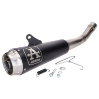 Výfuk Arrow Pro-Race z nerezové oceli, černý pro Yamaha MT 125, YZF-R 125 4T Euro5 2020-1-003-203-929, 1-003-150-421