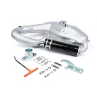 Výfuk BGM PRO Big Box Sport stříbrný pro Lambretta řady 1-3