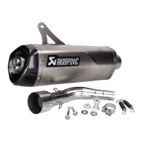 Výfuk Akrapovic Slip-On Line SS stříbrný pro Vespa GTS, GTV 125, 250, 300 E3, E4