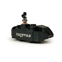 Přední brzdový třmen BGM PRO, 4pístkový, černý radiální úchyt pro PX, LML Star, Stella, Grimeca NT, klasická Vespa PX, T5 125cc, PK XL