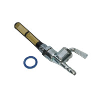 Benzínový kohoutek Jawa M14x1,5 krátká páčka