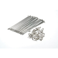 Nerezová sada drátů do kola,paprsků M3x145 + M3 D-5,8/8,7 x 14mm pro JAWA 50 - 555, 05, 20, 21, 23  (sada 36ks)