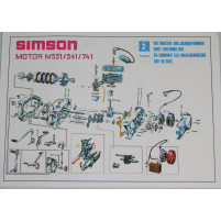 Plakát motoru SIMSON S50 / 51  68 X 48cm