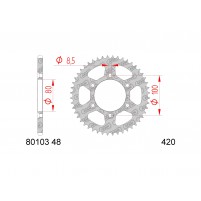 Zadní rozeta AFAM 48z 420 pro Rieju RR 50, Spike