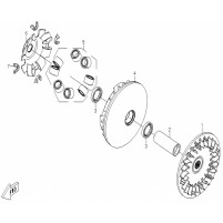 Vodítko variátoru pro Cfmoto Gladiator UTV800, RX510, RX530, X5, X6, X8, Z6, Z8, OEM 0180-051003-0003, CF188-051003-0003 1 ks