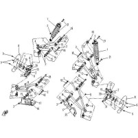Horní rameno levé pro Cfmoto Gladiator X5, X8, OEM 9010-050400