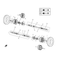Vnitřní kloub poloosy přední pravý pro Cfmoto Gladiator UTV530, UTV630, RX510, RX530, X5, X6, X8, Z6 OEM 9010-270250