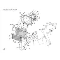 Držák chladiče pro Cfmoto Gladiator X5, X6, OEM 9050-030040-3000