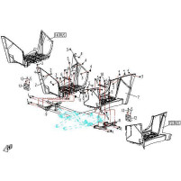 Levá stupačka pro Cfmoto Gladiator X5, X6 OEM 905A-040003