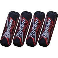 Kryty, návleky tlumičů pro Can-am Renegade černé - červené nový model